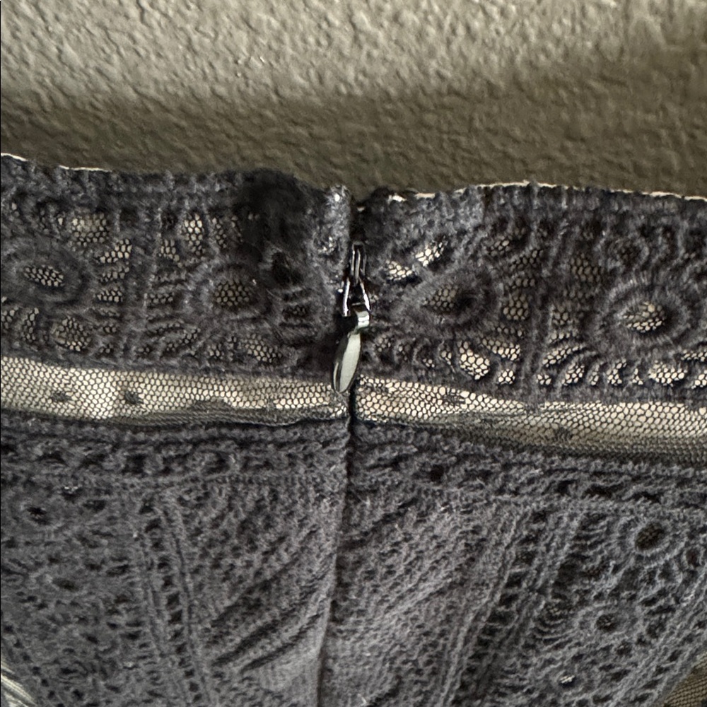 Alice + Olivia Black Lace Mini Dress - Picture 6 of 8